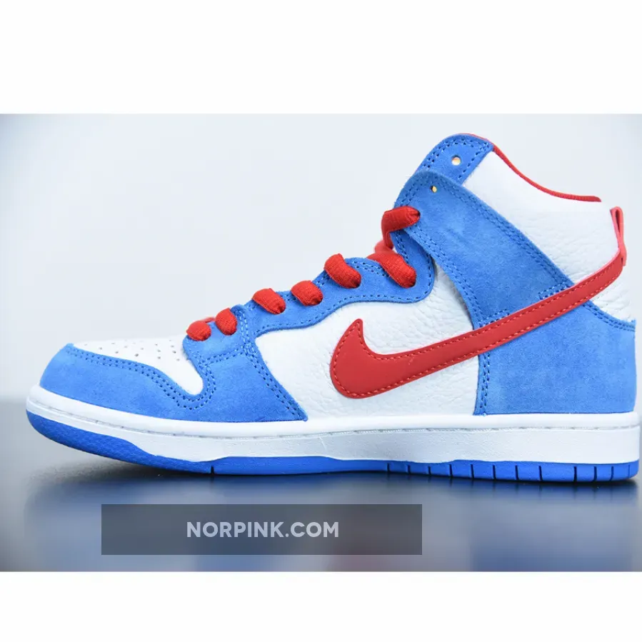 Nike SB Dunk High 'Doraemon' Light Photo Blue/University Red 1675870102 Restock