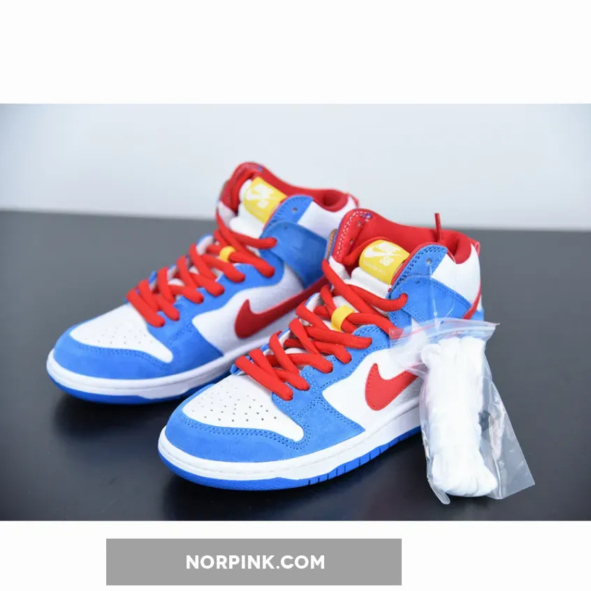 Nike SB Dunk High 'Doraemon' Light Photo Blue/University Red 1675870102 Restock
