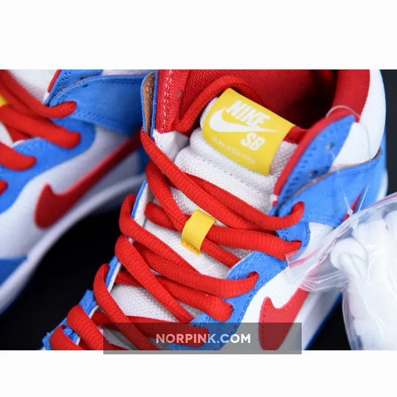 Nike SB Dunk High 'Doraemon' Light Photo Blue/University Red 1675870102 Restock