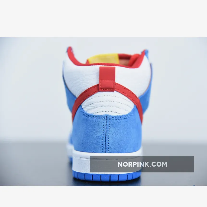 Nike SB Dunk High 'Doraemon' Light Photo Blue/University Red 1675870102 Restock