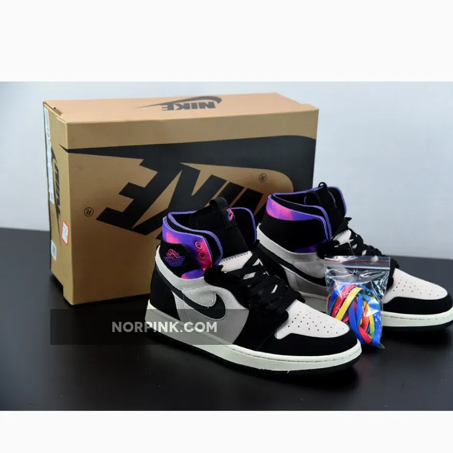 Paris Saint-germain X Air Jordan 1 High Zoom Comfort Paris White/Black/Psychic Purple/Hyper Pink AJ1 | aj 1 psg