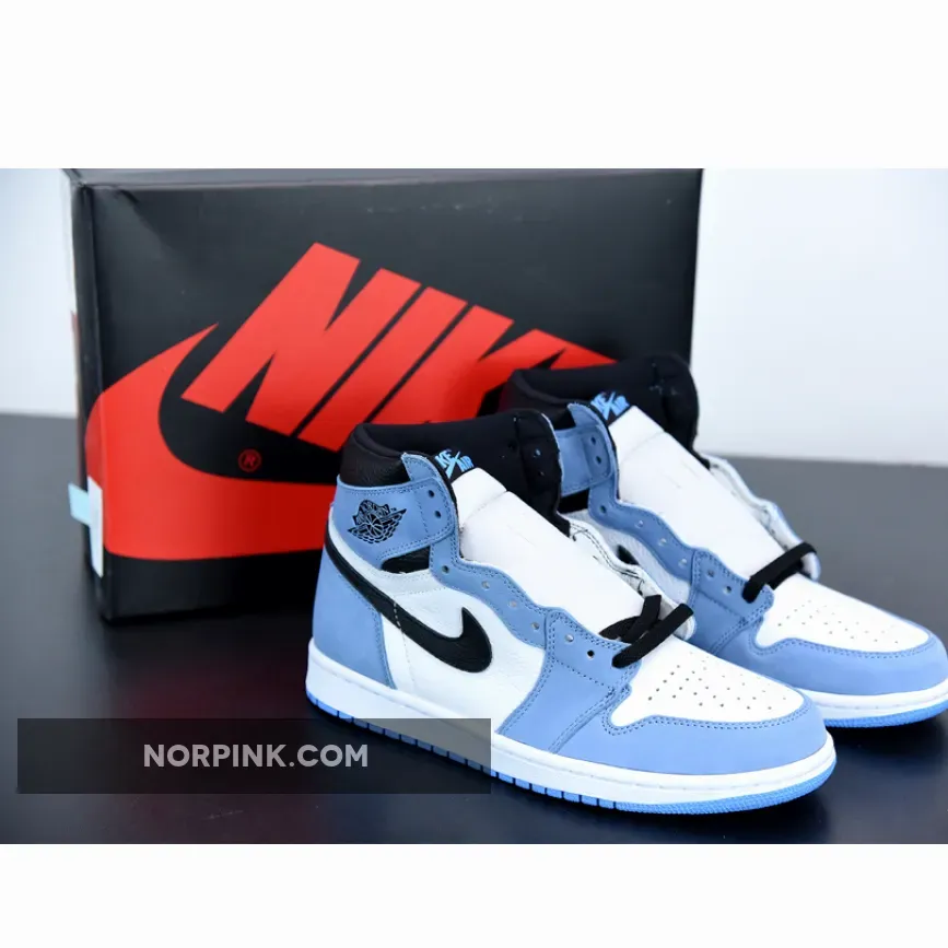 Air Jordan 1 High OG White/University Blue-Black 555088-134