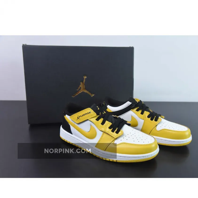 Air Jordan 1 Low Flyease University Gold #Men's Air Jordan 1 Low Flyease 'white Taxi Dm1206-107