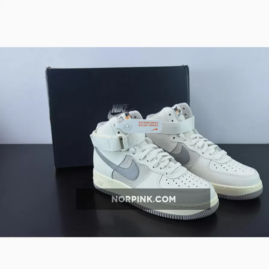 Nike Air Force 1 High Sail/Medium Grey-Light Bone-Coconut Milk / vintage air forces