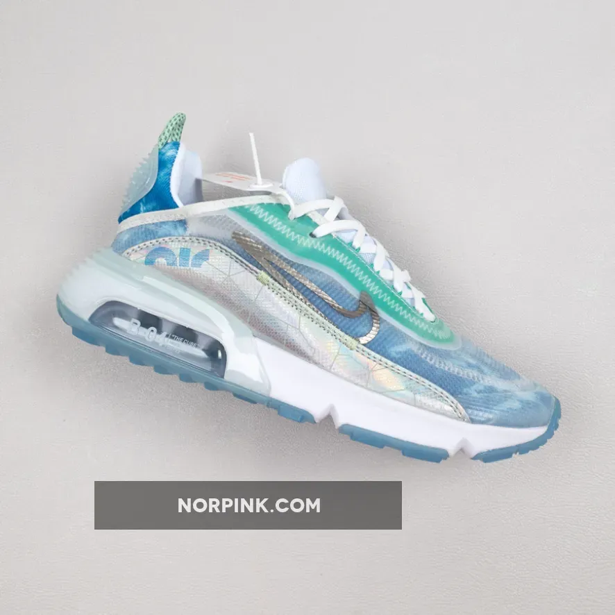 Nike Air Max 2090 White/White-Glacial Blue-Metallic Silver
