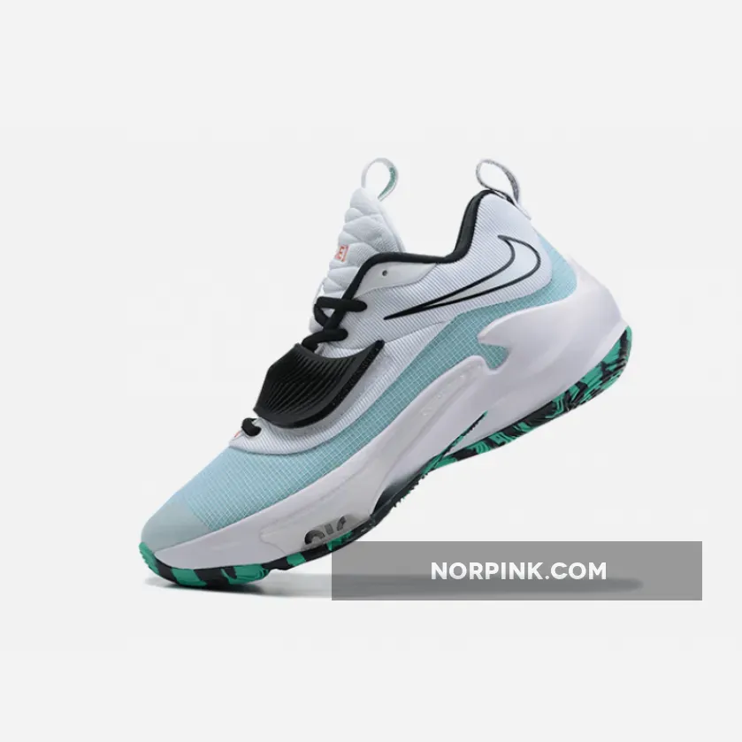 Nike Zoom Freak 3 Black White Blue - Nike Freak 3 White DA0695-101