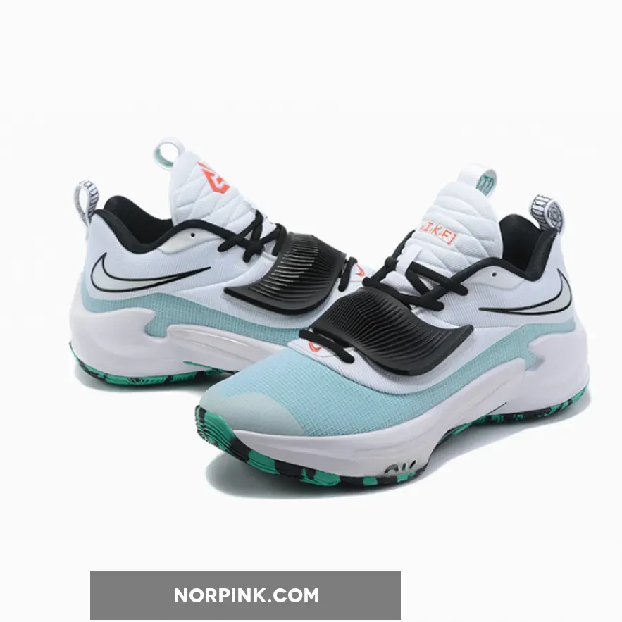 Nike Zoom Freak 3 Black White Blue - Nike Freak 3 White DA0695-101