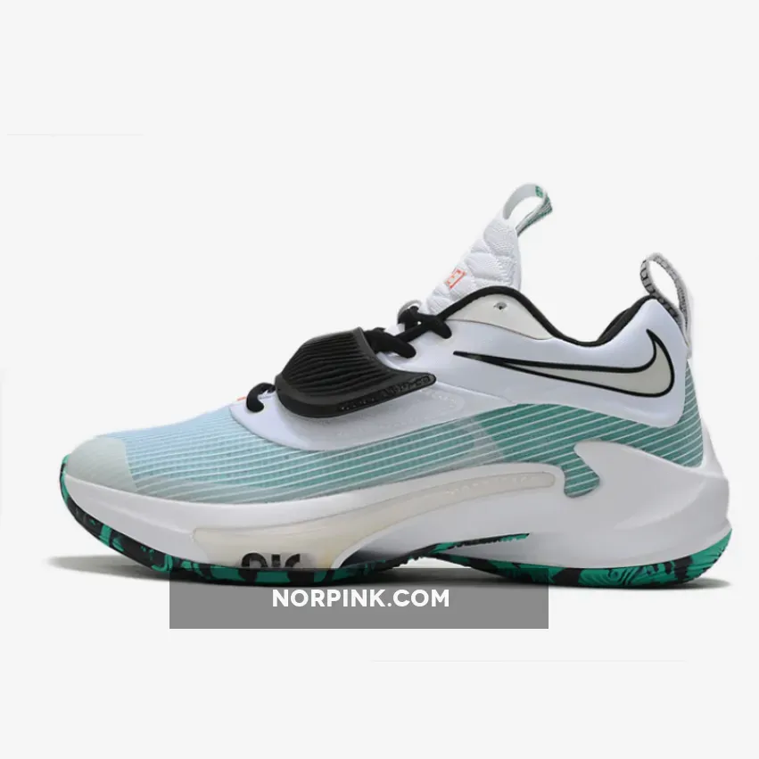 Nike Zoom Freak 3 Black White Blue - Nike Freak 3 White DA0695-101