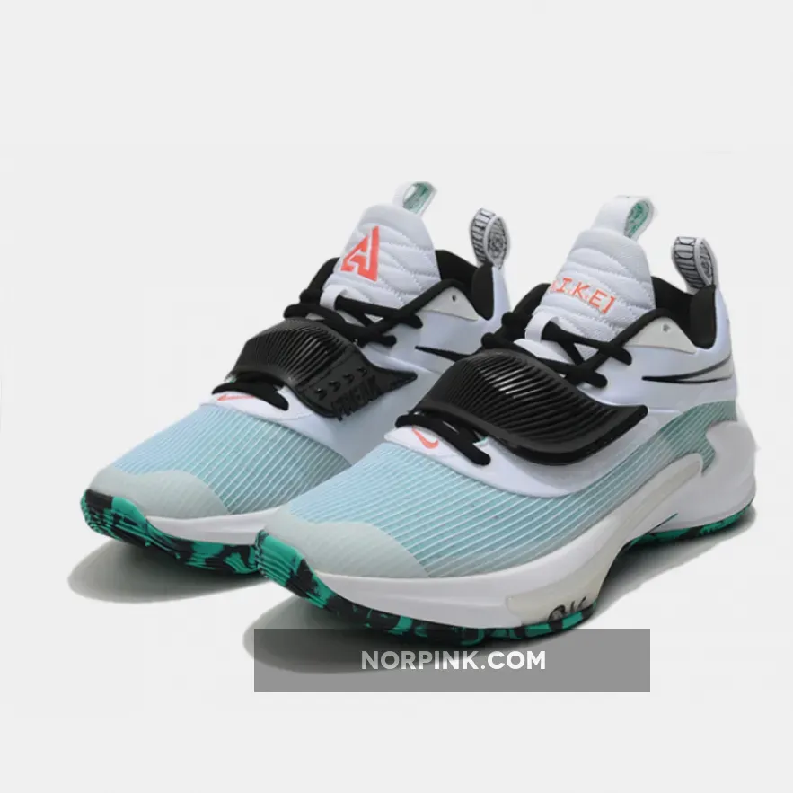 Nike Zoom Freak 3 Black White Blue - Nike Freak 3 White DA0695-101