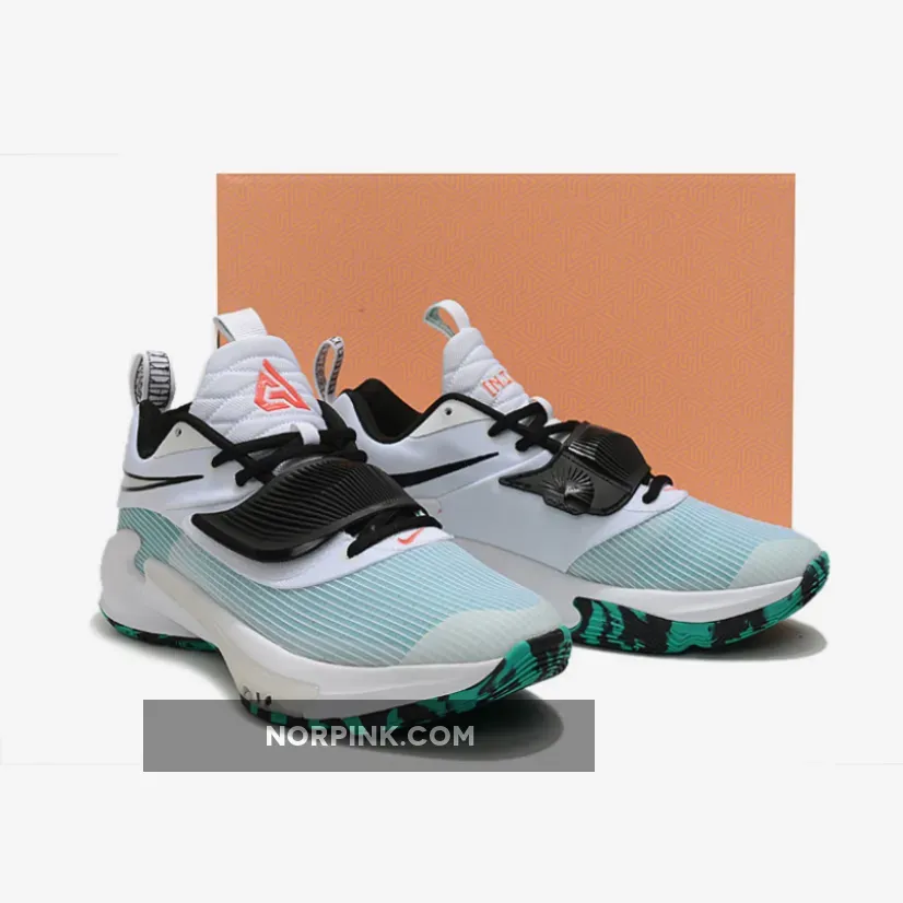 Nike Zoom Freak 3 Black White Blue - Nike Freak 3 White DA0695-101