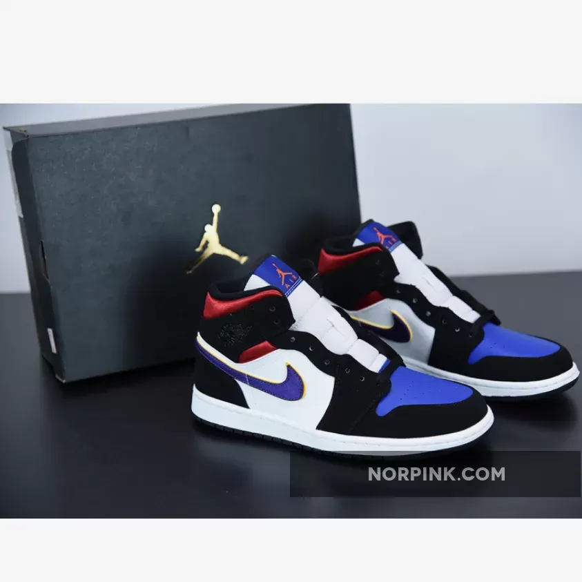 Air Jordan 1 Mid 'What The' Field Purple/White-Gym Red / black/field purple/white/gym red jordan 1