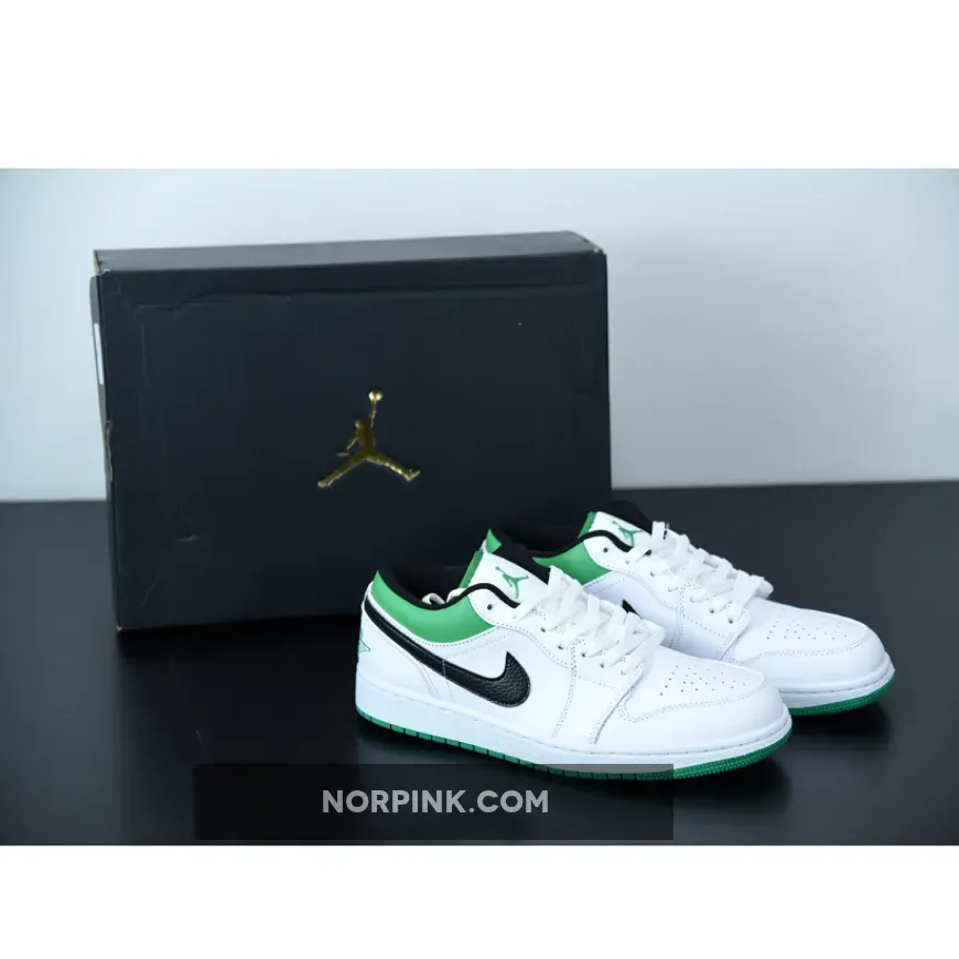 Air Jordan 1 Low 'Celtics' Red Green - jordans green and white