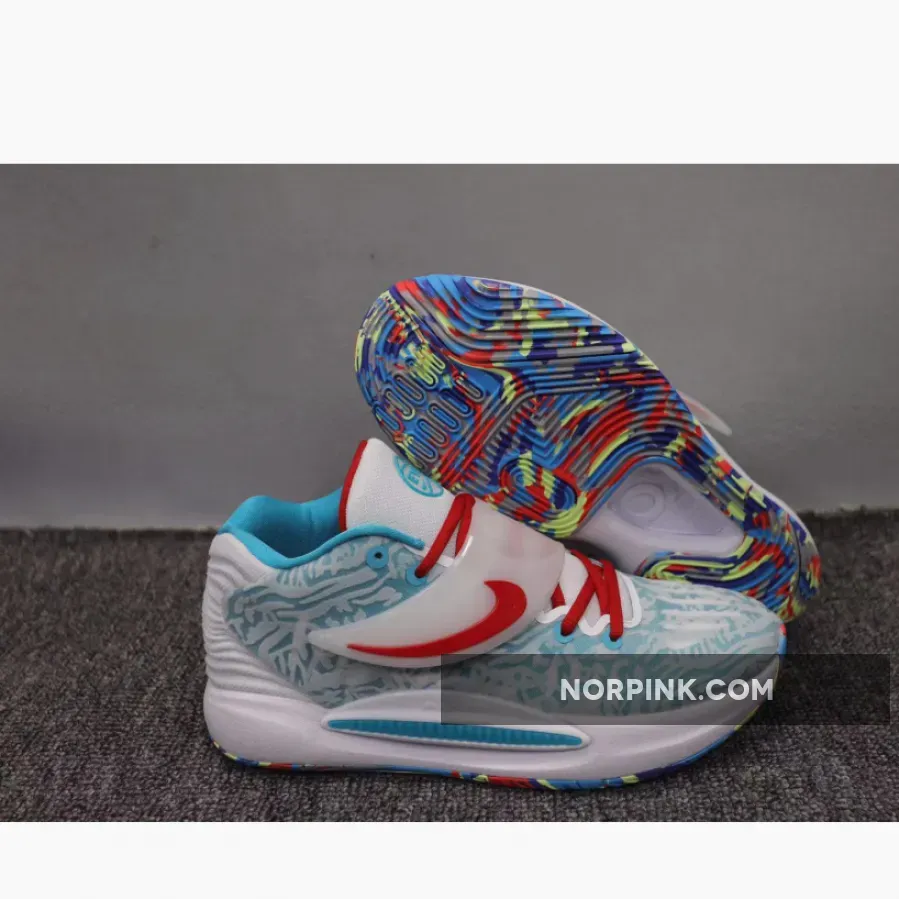New Releases Nike KD 14 White Grey Red 1675867427