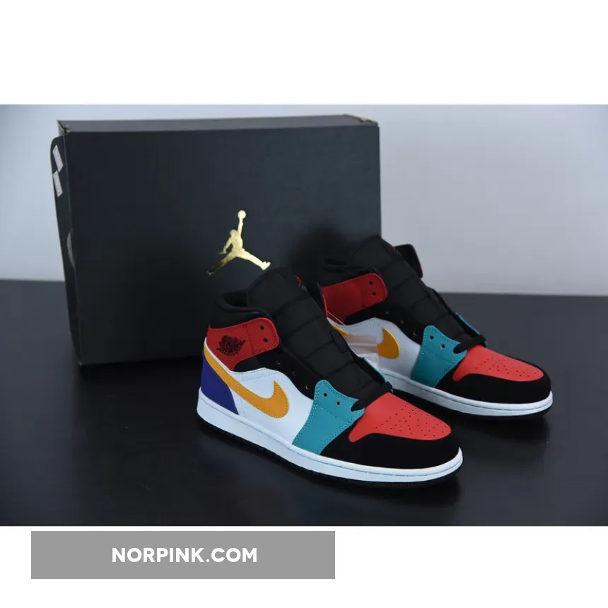 Air Jordan 1 Mid 'Multi-Color' 554724-125 / air jordan 1 mid multi-color