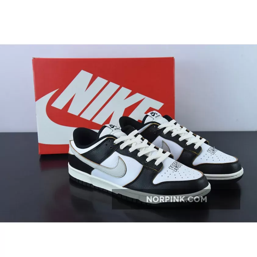 Leather Forever San Francisco / HUF x Nike SB Dunk Low San Francisco White/Black-Orange FD8775-001