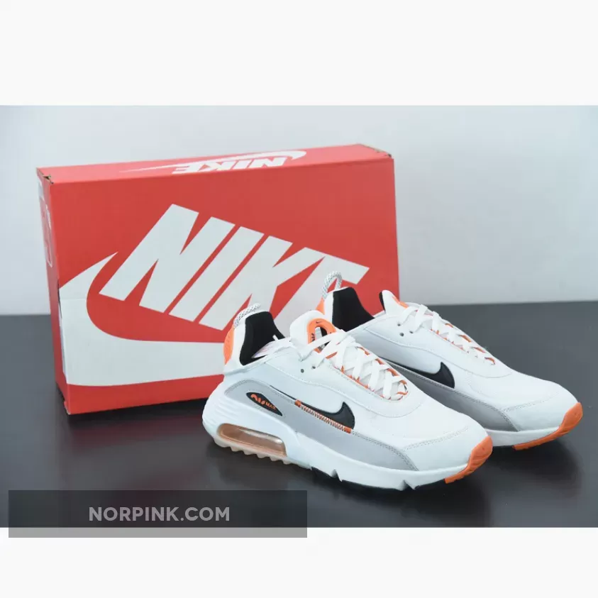 Nike Air Max 2090 White Grey Black Orange - nike air max 2090 black and orange