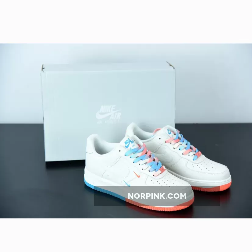 Orange Af1 / Nike Air Force 1′ 07 Essential Beige Orange Blue