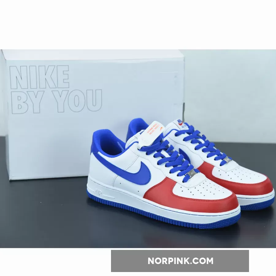 Nike Air Force 1 07 Low Blue University Red White | air force 1 university red