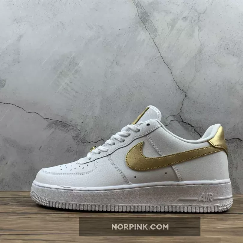 Air Force 1 Low White Metallic Gold / Nike Air Force 1 Low '07 LV8 White/White/Metallic Gold DC2181-100
