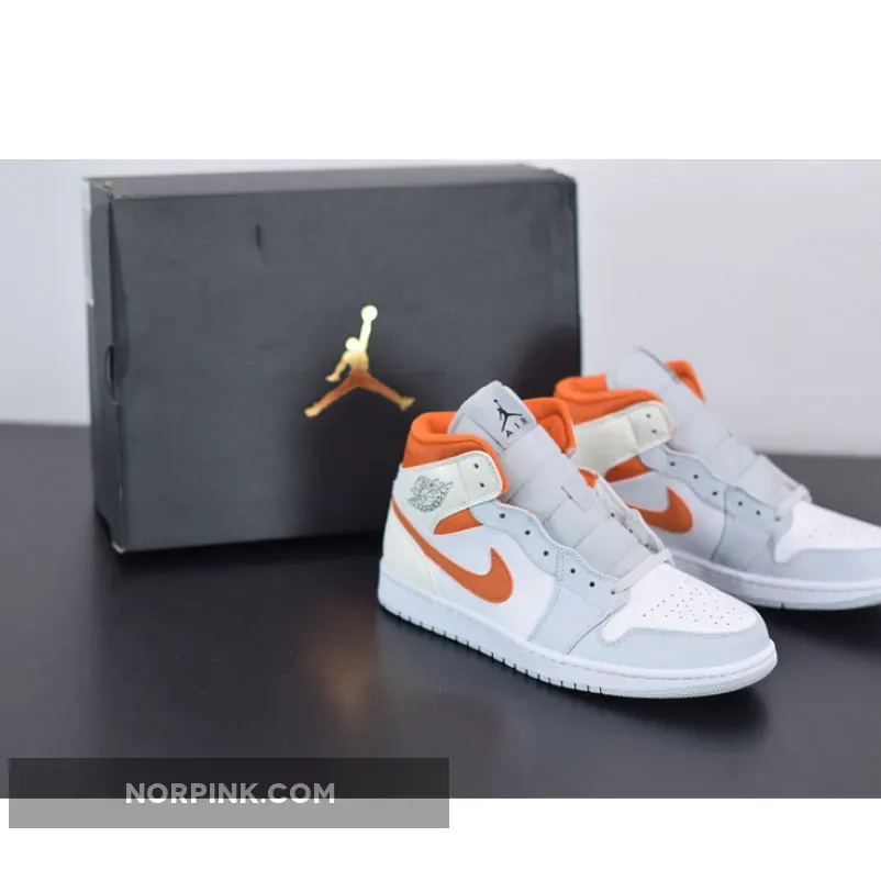 Orange Jordan 1 Starfish / Jordan 1 Mid SE Starfish Orange CW7591-100