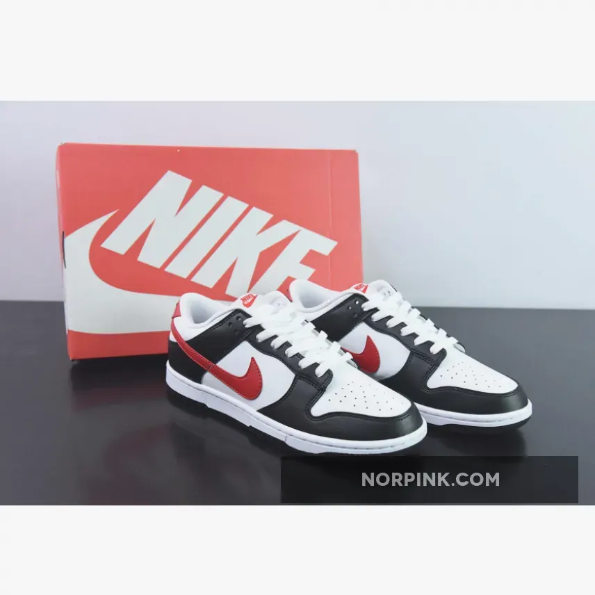 Nike Dunk Low Retro Red Swoosh Panda | dunks low red