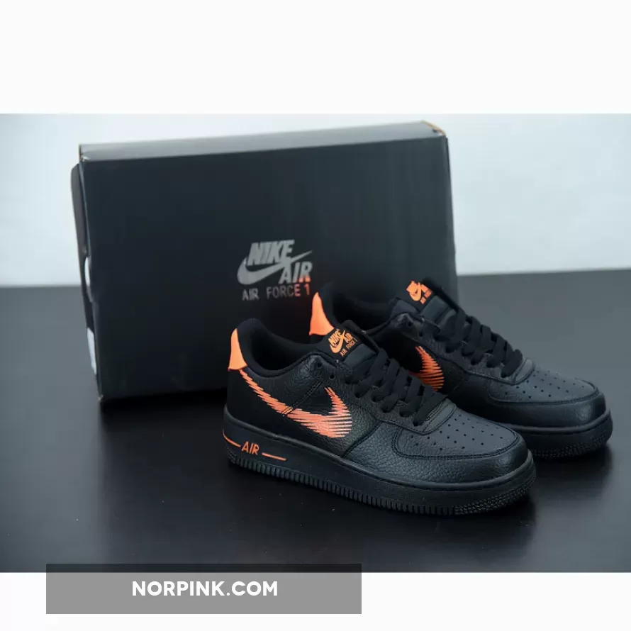 Nike Air Force 1 Low 'Zig-Zag' Black/Orange DN4928-001 / black and orange air forces