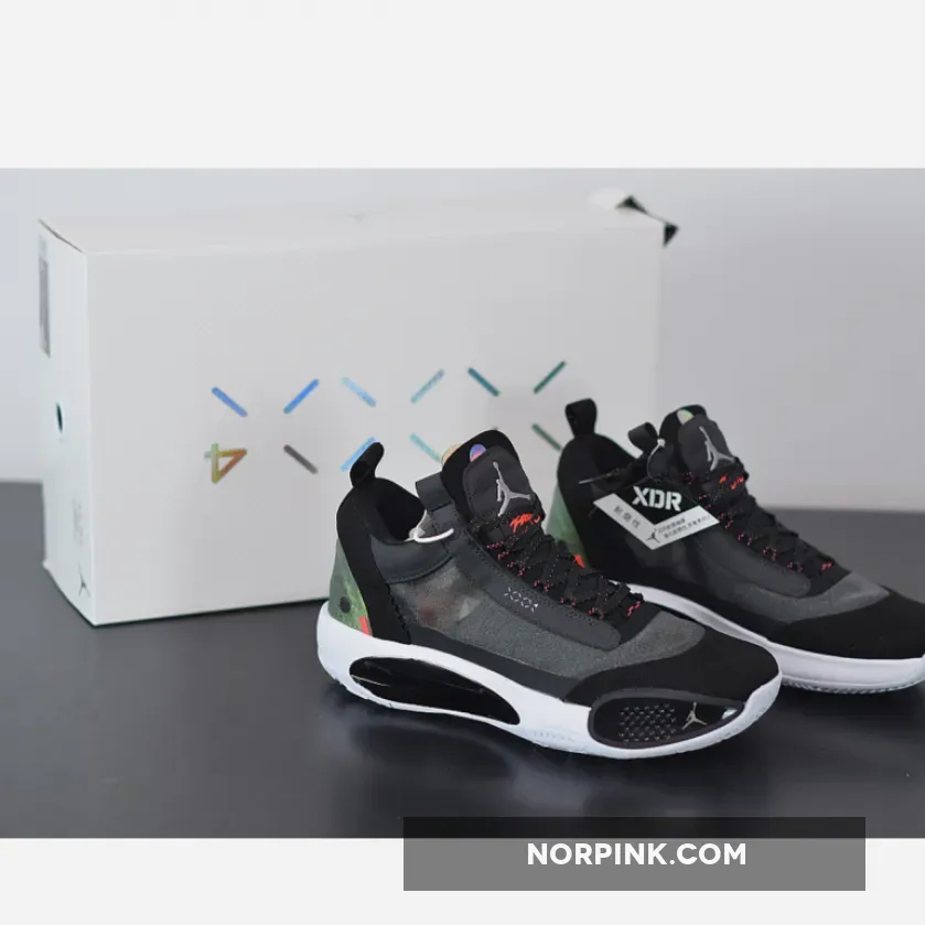 Online Sale Air Jordan 34 Low Heritage Black Red CU3475-001