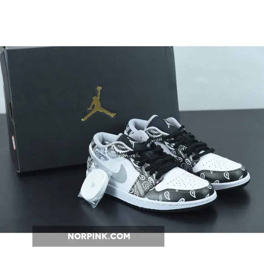 DIY Air Jordan 1 Low Black White Grey | jordan 1 diy