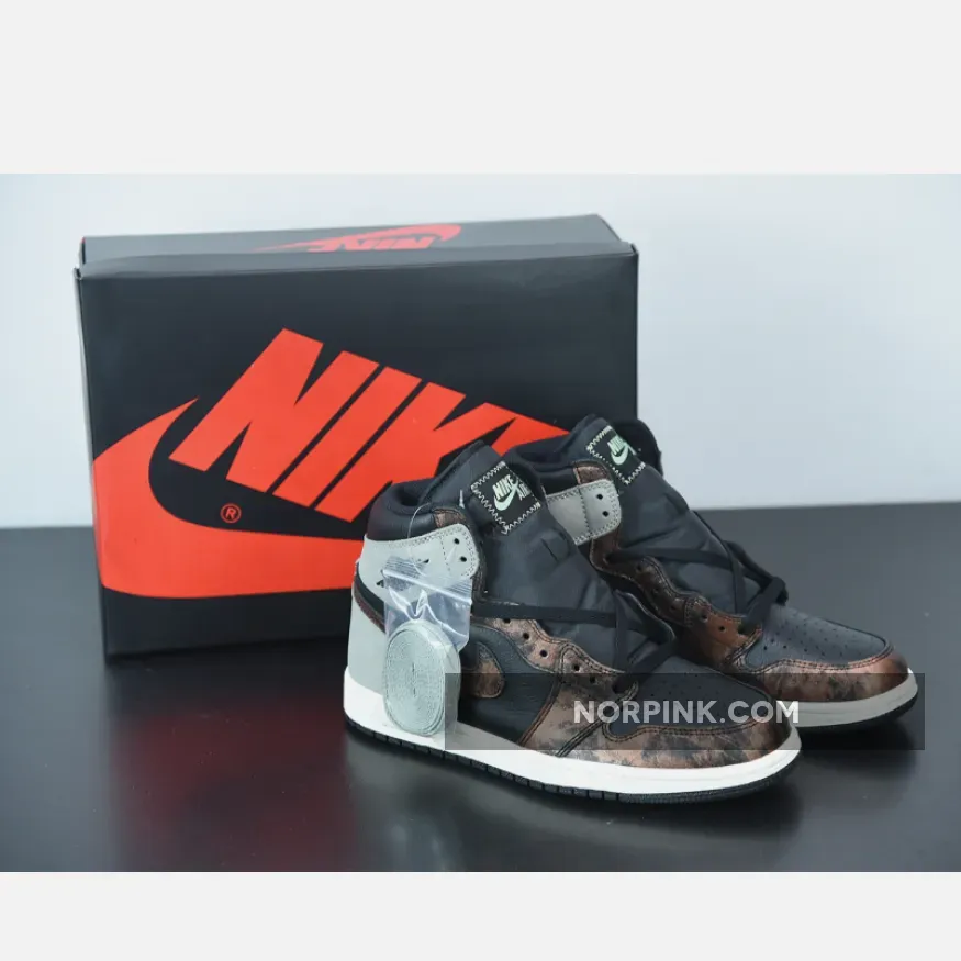 Air Jordan 1 High OG 'Patina' Black/Light Army-Sail-Fresh Mint 555088-033 / army jordan 1