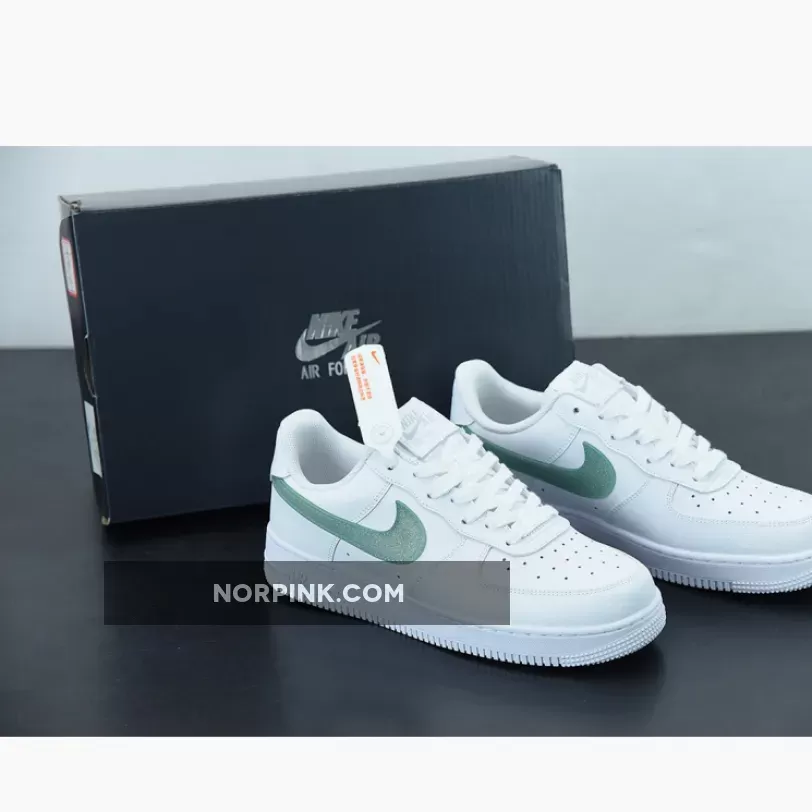 Nike Air Force 1 Low 'Glitter Swoosh' White Green DH4407-100 / nike glitter swoosh