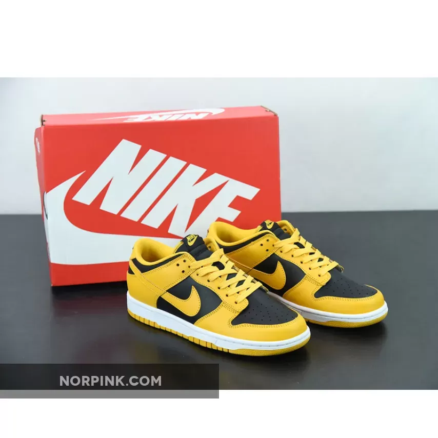 Nike Dunk Low 'Goldenrod' Black/Goldenrod-White #black and yellow nike dunks low