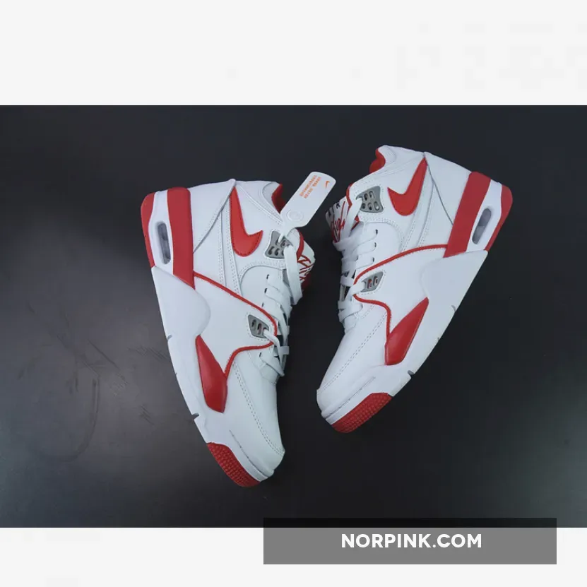 Nike Air Flight '89 White/University Red-Wolf Grey / nike air flight 89 wolf grey