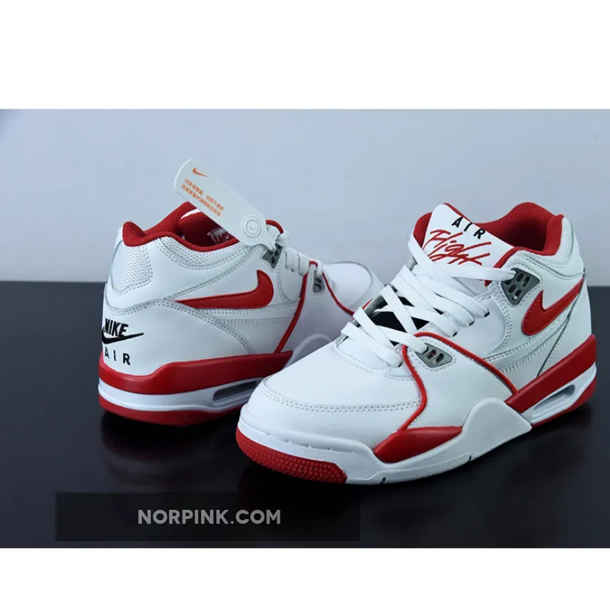 Nike Air Flight '89 White/University Red-Wolf Grey / nike air flight 89 wolf grey