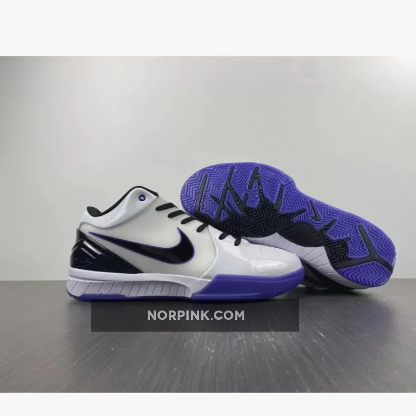 Nike Zoom Kobe 4 ‘Inline’ White/Black-Varsity Purple , In Line 4 344335-101