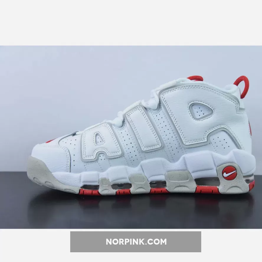 Nike Air More Uptempo White Grey Red #Uptempo White Red DX8965-100