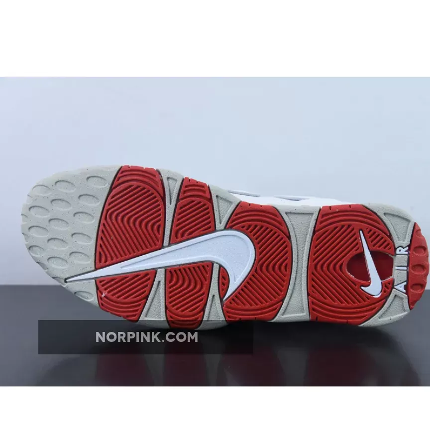 Nike Air More Uptempo White Grey Red #Uptempo White Red DX8965-100