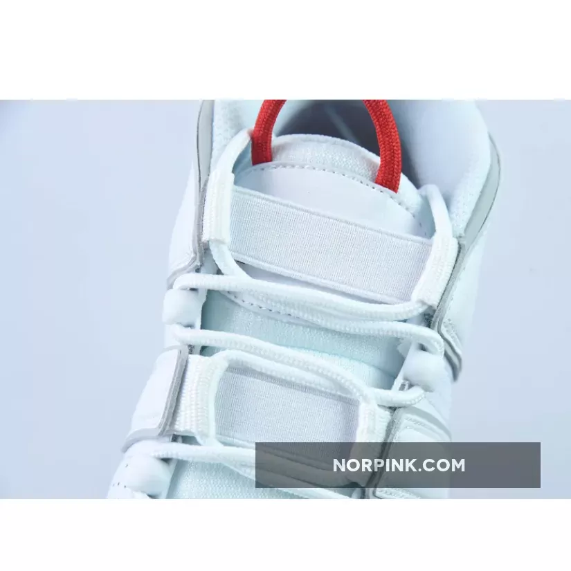 Nike Air More Uptempo White Grey Red #Uptempo White Red DX8965-100