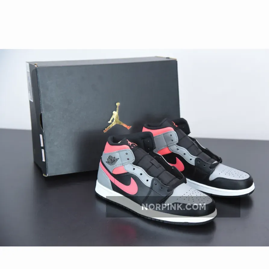 Jordan 1 Mid Pink Shadow 554724-059 For Sale