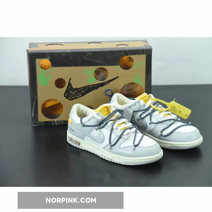 Off-White x Nike Dunk Low '41 of 50' Sail/Grey/Flint Grey / off white dunks grey