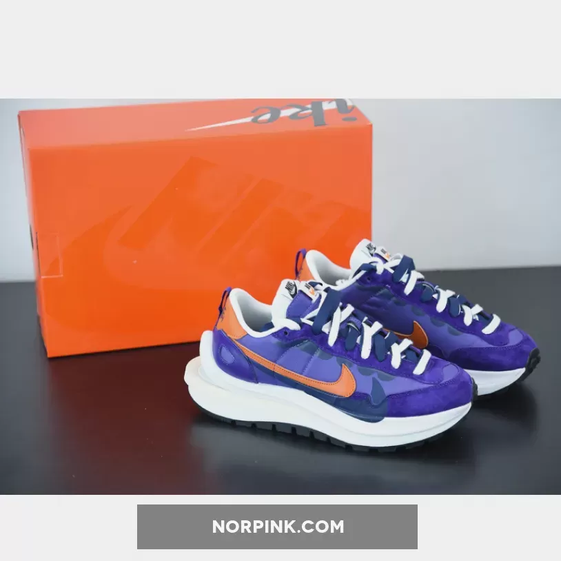 Sacai X Nike Vaporwaffle Dark Iris/Campfire Orange-White DD1875-500 Discount
