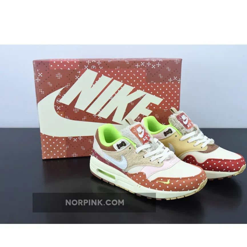 Nike Air Max 1 'Best Friend' Sail/Coconut Milk-Acid Orange DR2553-111 - airmax orange and black