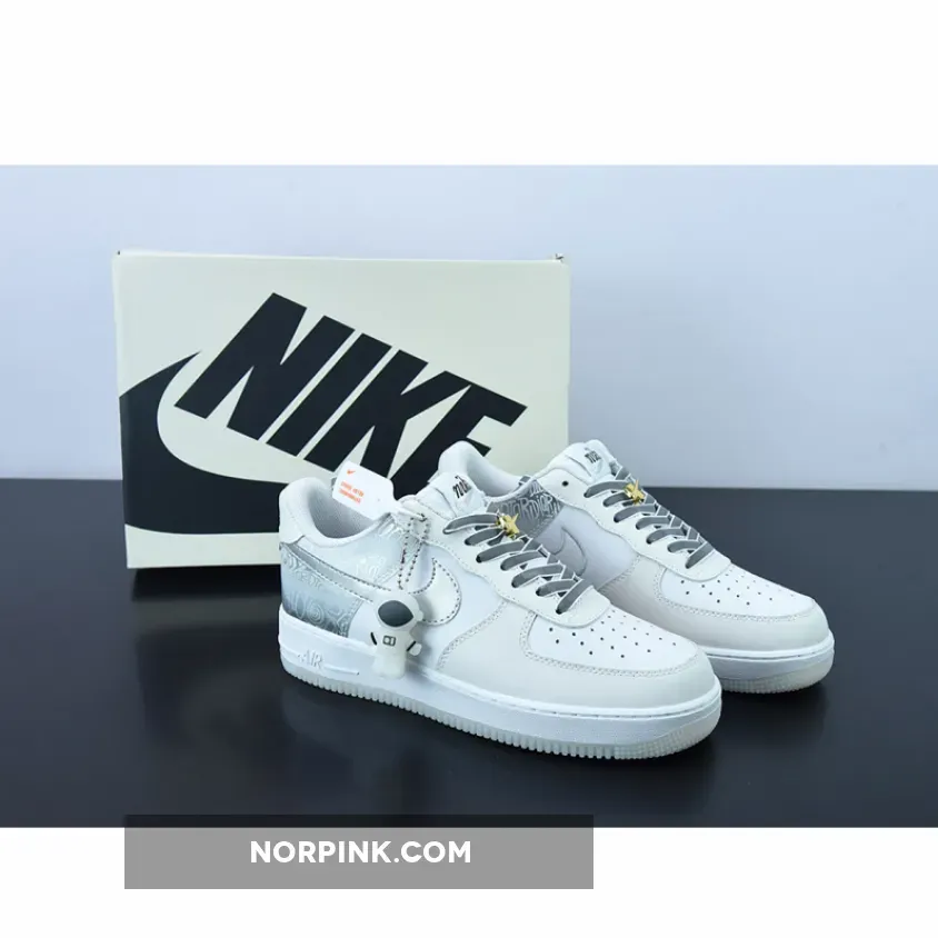 Nike Air Force 1 Low White Silver nike air force 1 '07 lv8 4 white silver