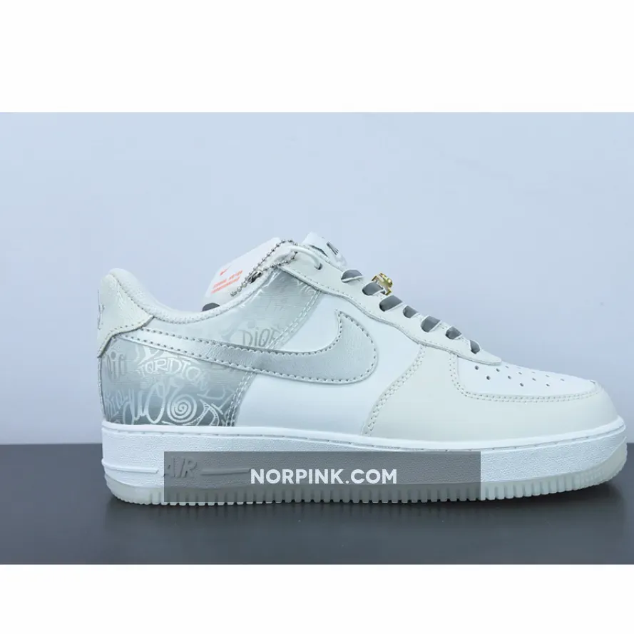 Nike Air Force 1 Low White Silver nike air force 1 '07 lv8 4 white silver