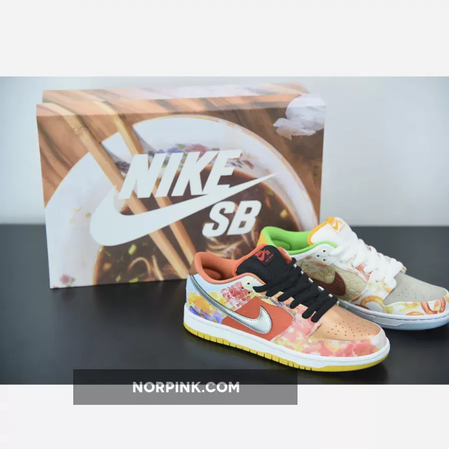 Nike SB Dunk Low 'Street Hawker' Mismatched Look / nike dunk streethawker