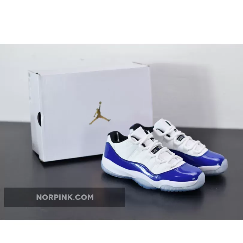 Air Jordan 11 Low Wmns Sketch WHITE/BLACK-CONCORD AJ11 #concord blue jordan 11