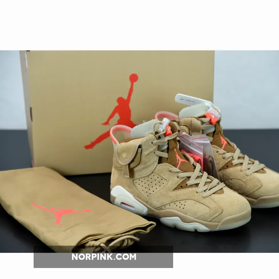 Travis Scott x Air Jordan 6 British Khaki/Sail/Bright Crimson | jordan 6 crimson