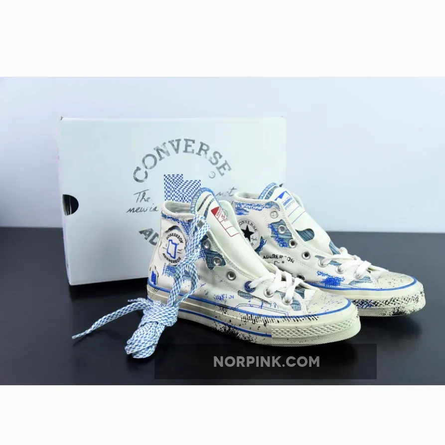 Ader Error x Converse Chuck 70 High White Blue