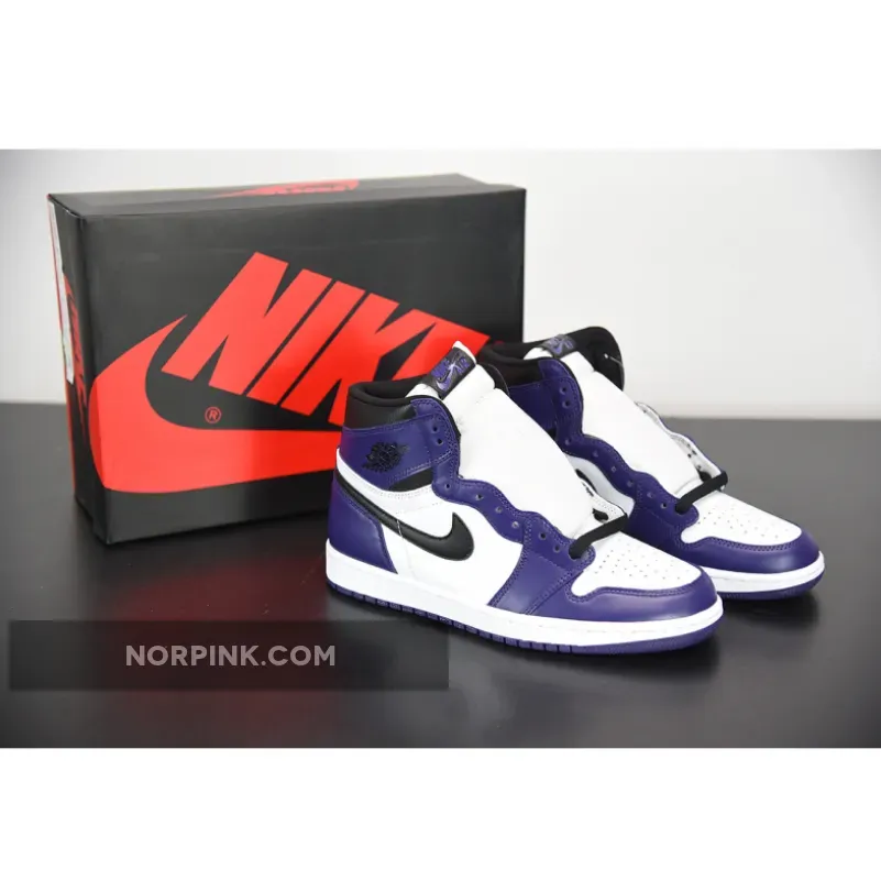 Air Jordan 1 High OG White Court Purple