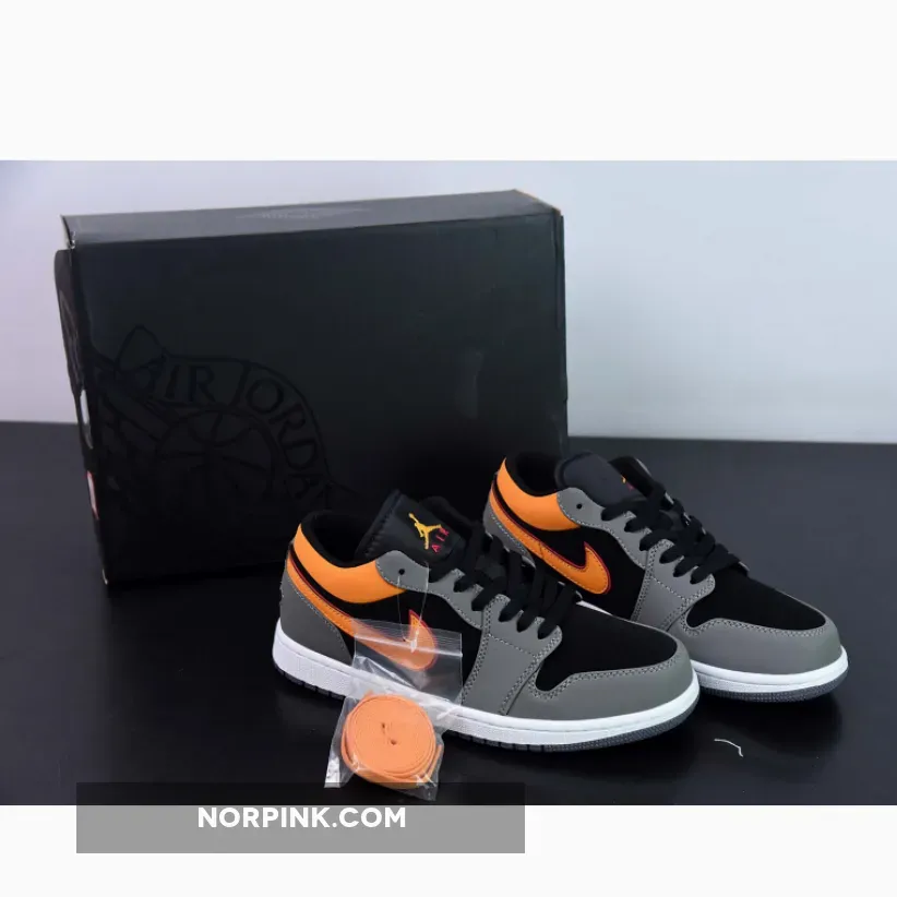 Air Jordan 1 Low Black Grey Orange