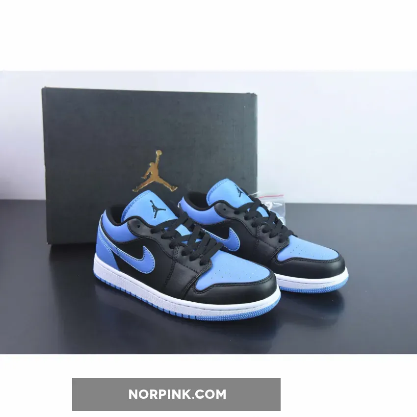 Air Jordan 1 Low Black University Blue White